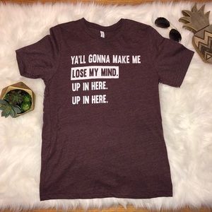 Burgundy Graphic Tee